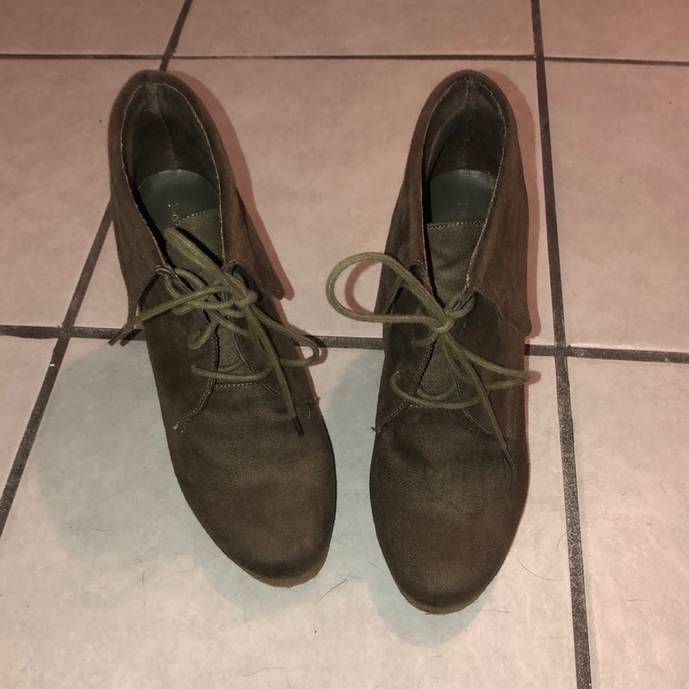 Army green heels